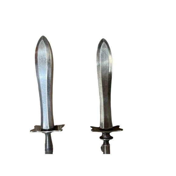 Oneida Community Patrician 1914 Silverplate Carving Fork Horning Steel Set - Picture 3 of 11